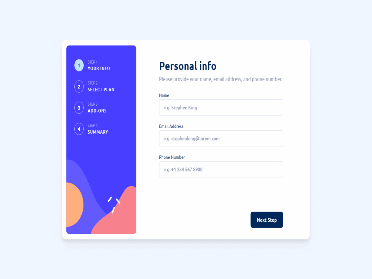 Multi-step form