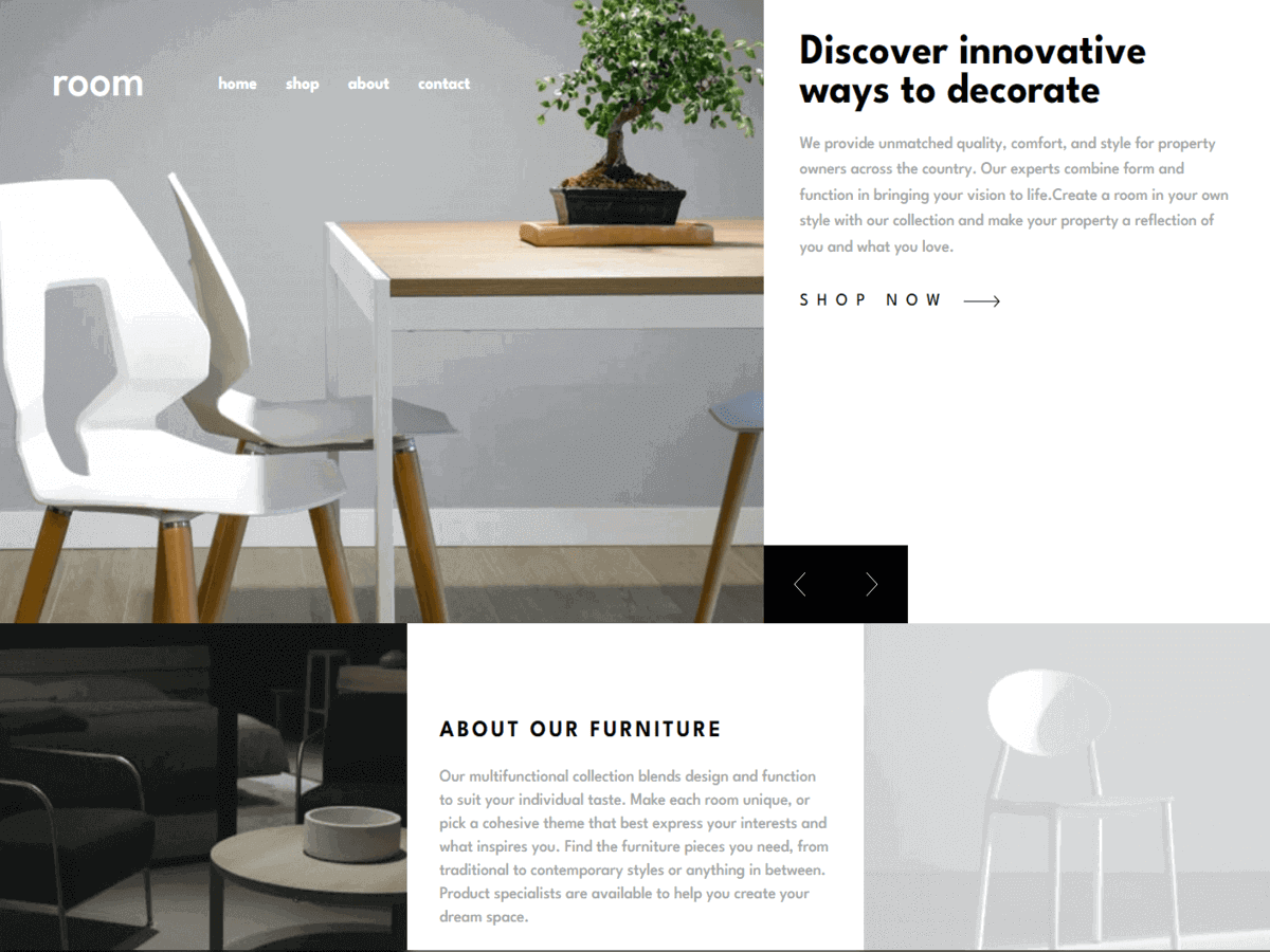 Room homepage master